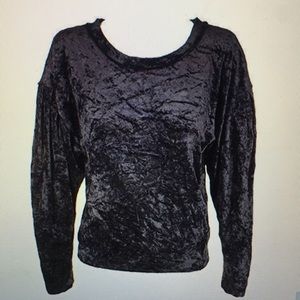 Crushed Velvet Pullover Sweater